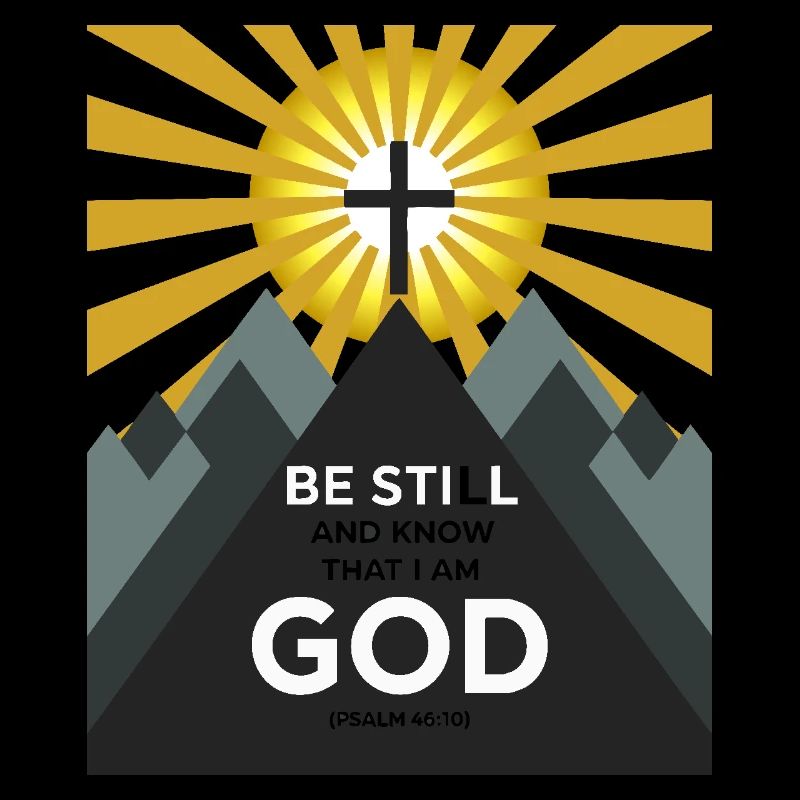 Be still and know that I’m god