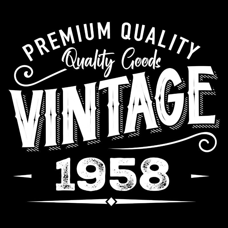 Vintage 1958 Original Retro Vintage Anniversary