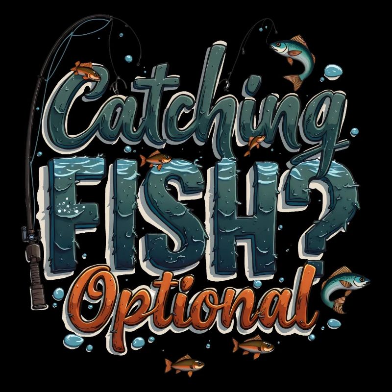 Attraper du poisson ? Optionnel! Chemise de pêche pêcheur