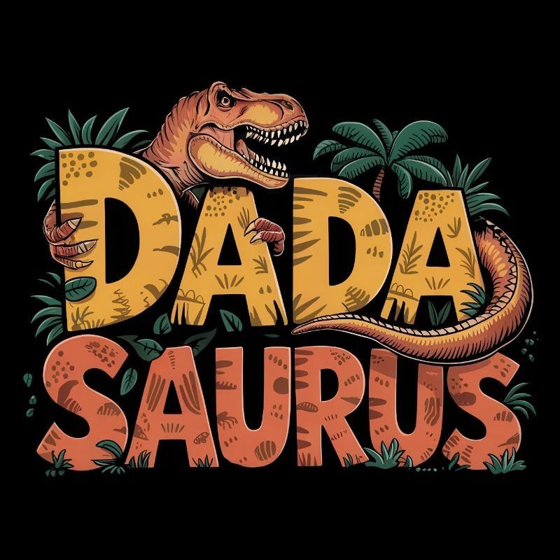 Dinosaurier Papa Saurus Geschenk Papa