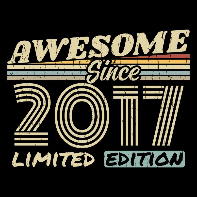 Vintage 2017 Rétro - Cadeau D’anniversaire 2017