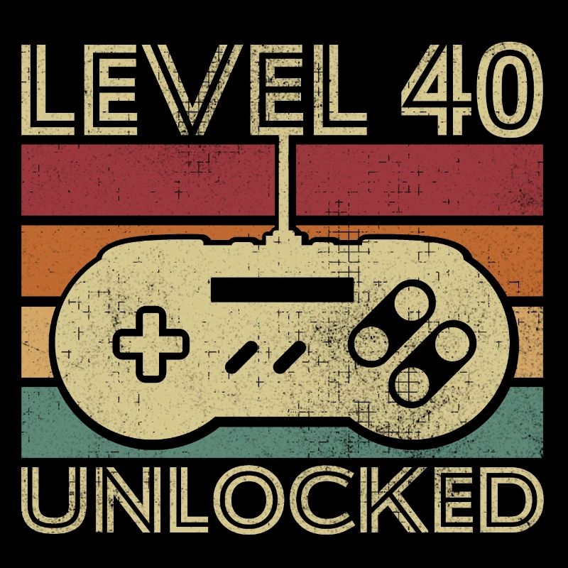 Level 40 unlocked Cadeau D anniversaire 40 ans