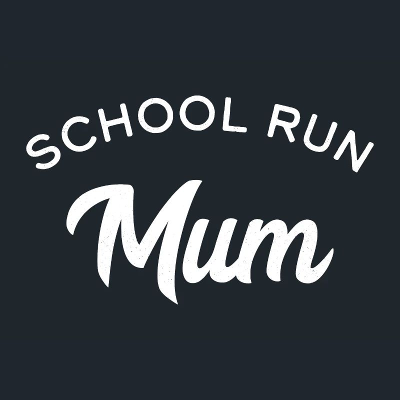 Maman de course à l’école