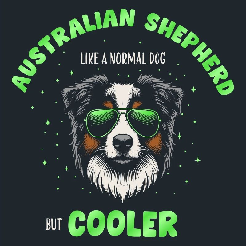Aussie - comme un chien normal mais vert plus frais