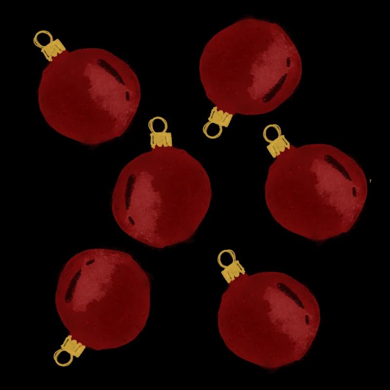 Boules d’arbre de Noël.