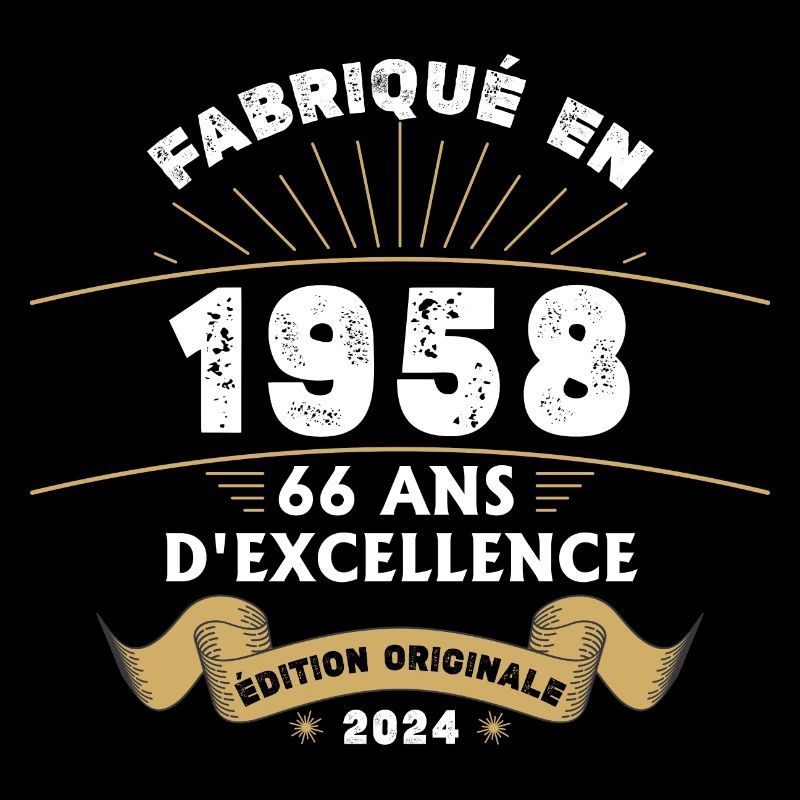 Fabriqué en 1958 66 ans d'excellence originale