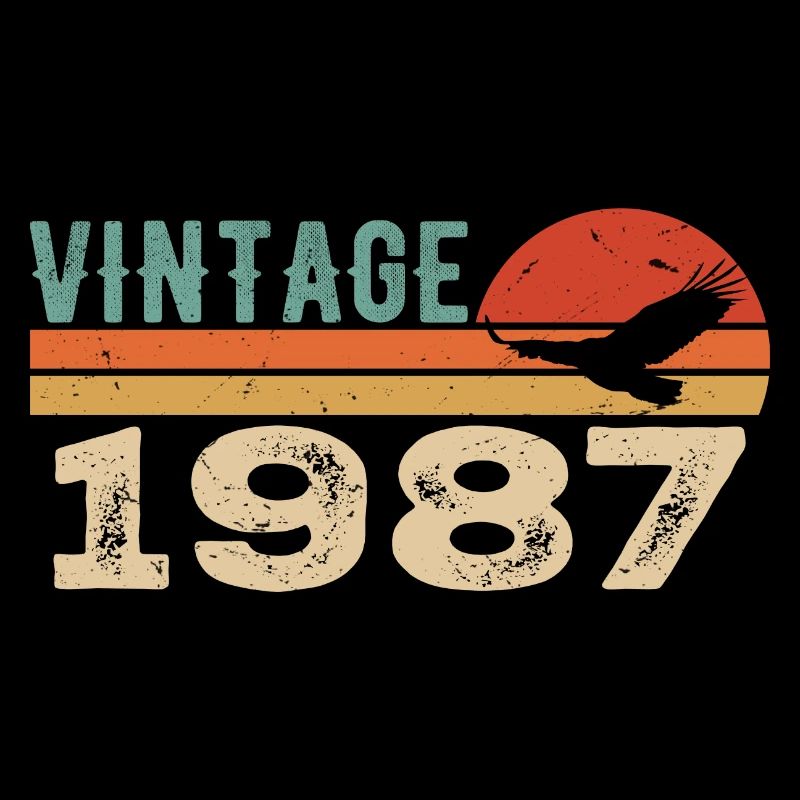 Jahrgang 1987 Geburtstagsgeschenk 1987 Retro 1987