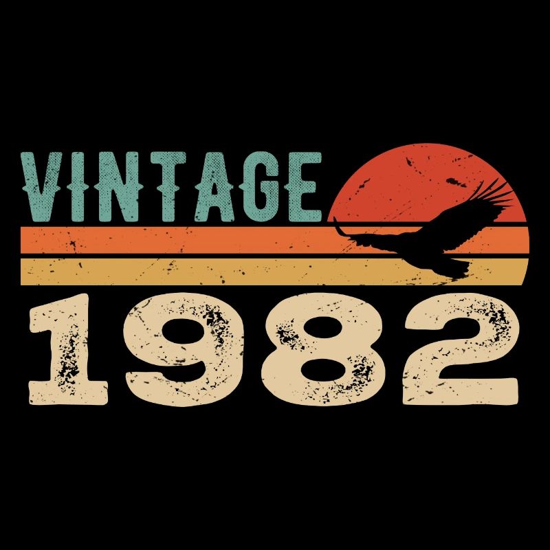 Vintage 1982 Retro 1982 Birthday Gift