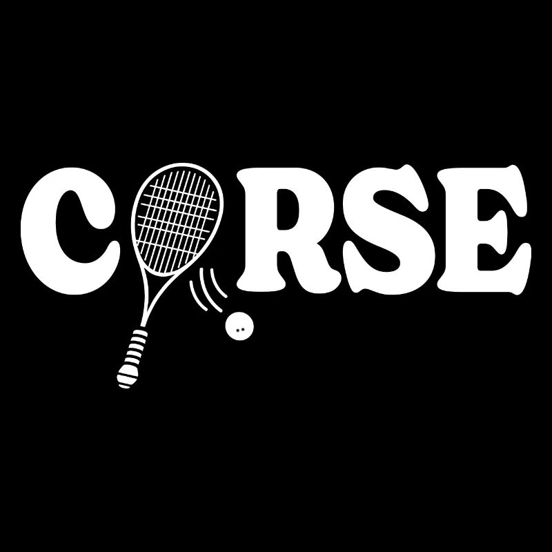 Grande Raquette De Squash Corse Joueur De Squash