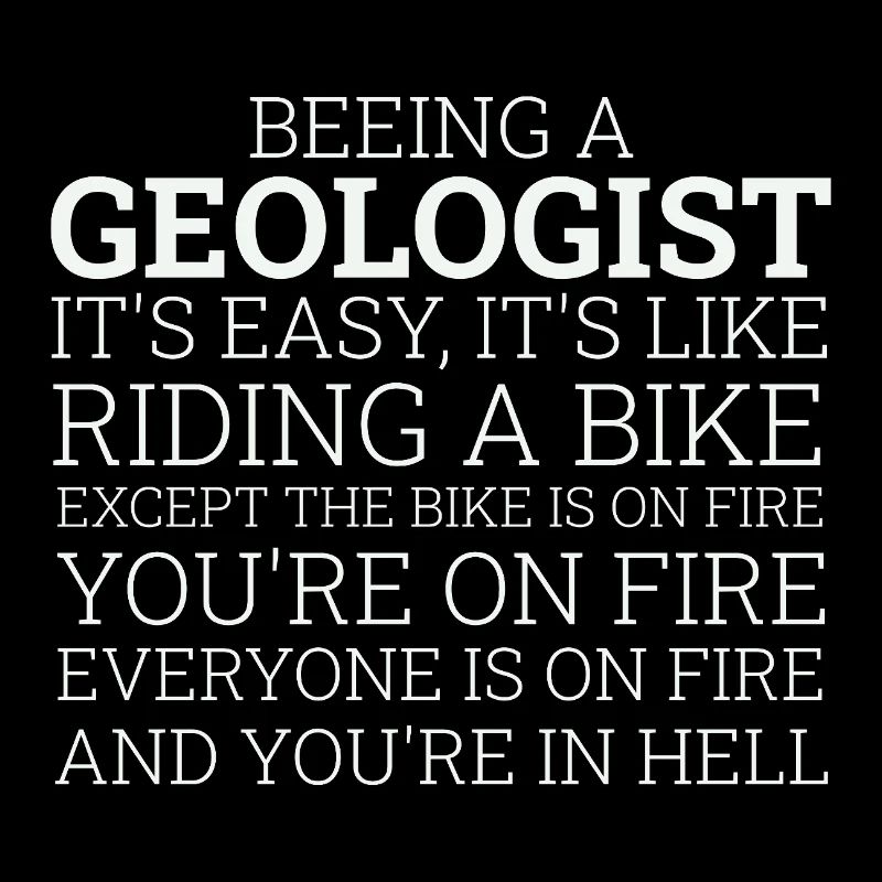 Géologue à vélo Géologie