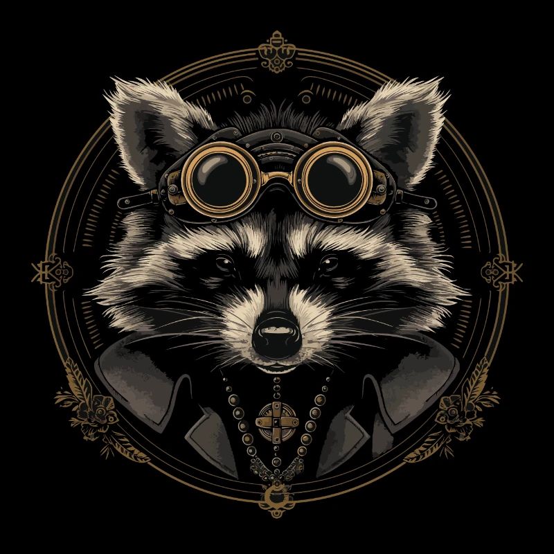 Cool Dieselpunk Raton laveur