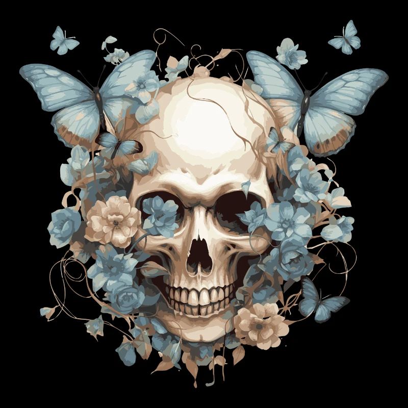 Papillons et crânes
