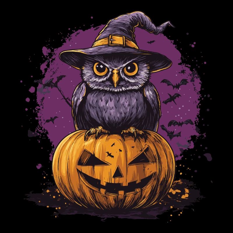 Lustige Halloween Eule