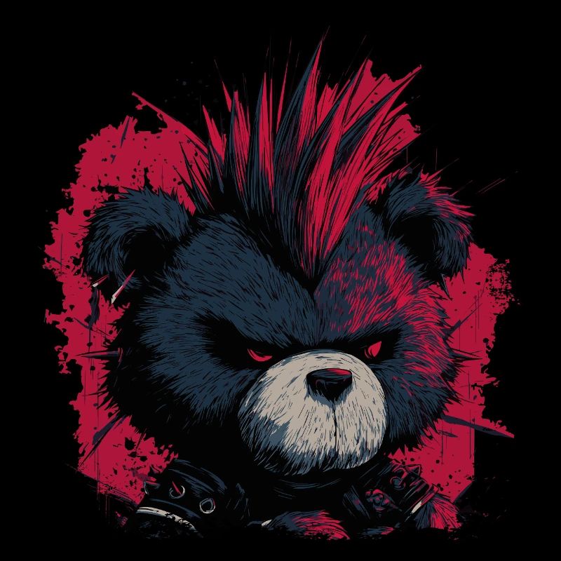 Cute Punk Teddy Bear