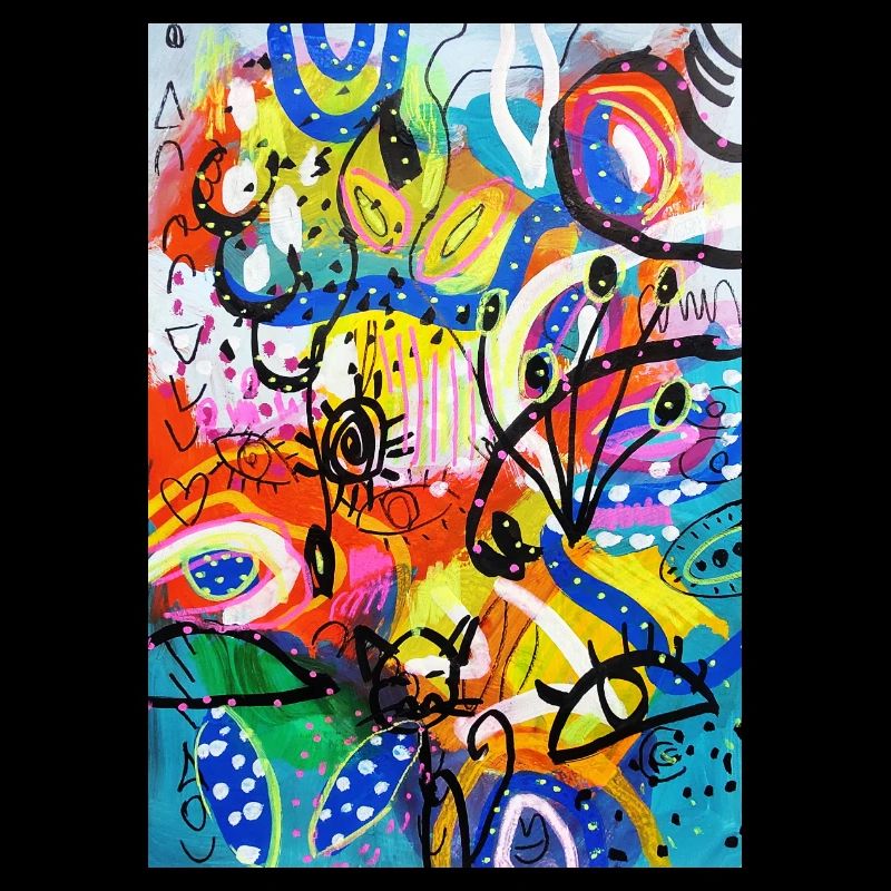 Abstract Chaos #8 original painting Design