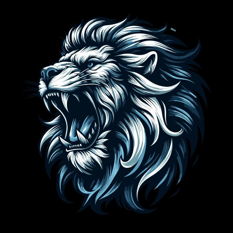 Lion Roars Blue Gift