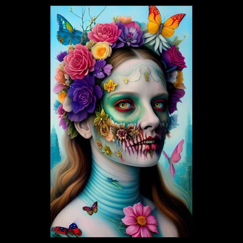 ARTWORK Flower Butterfly Beauty
