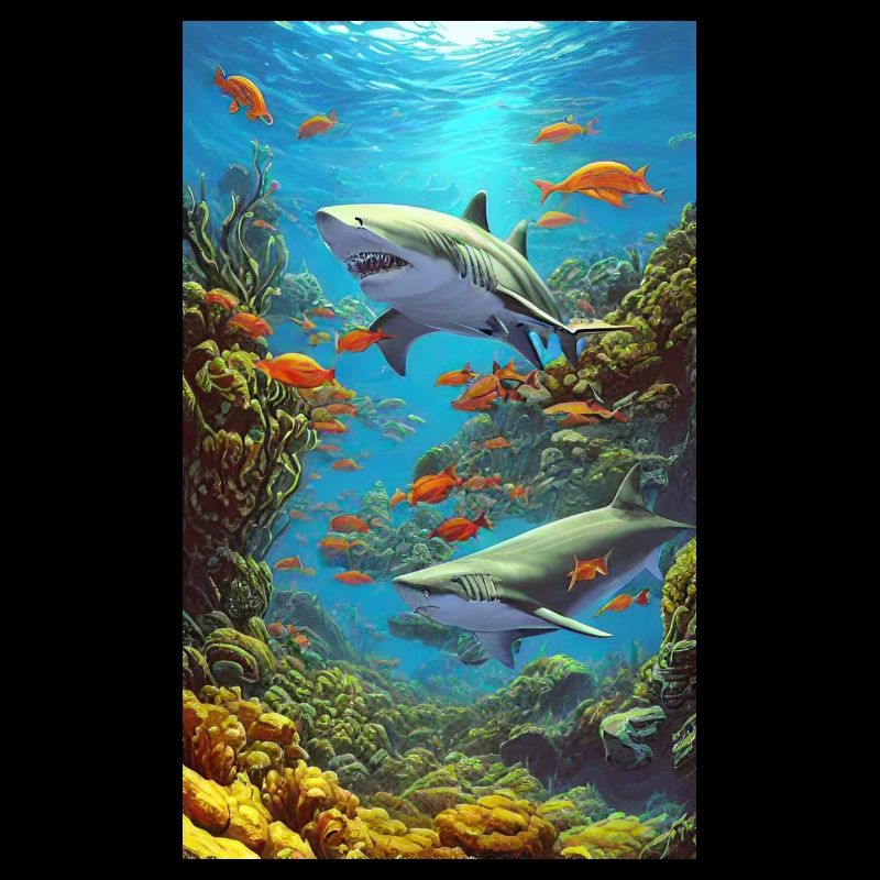 Requin | Grand requin blanc | Créature marine | Poisson