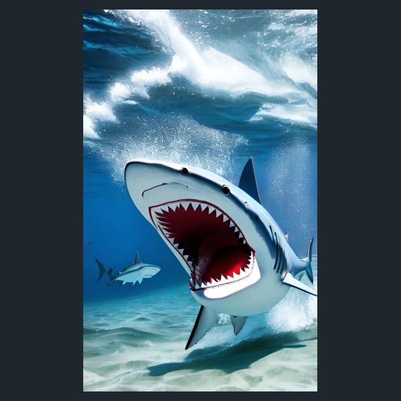 Requin | Grand requin blanc | Créature marine | Poisson