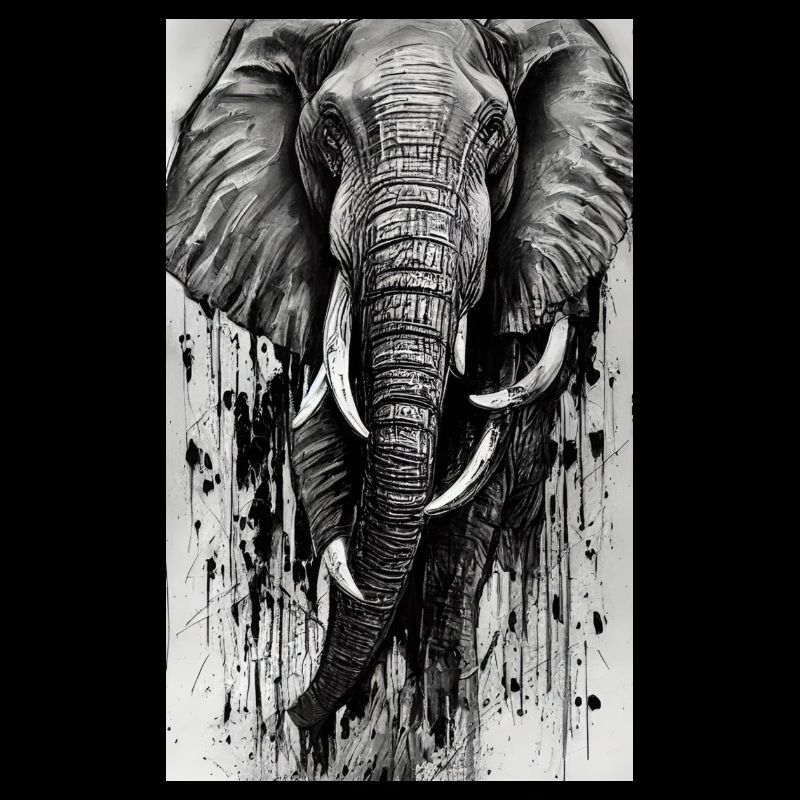 Majesté éléphant élégante