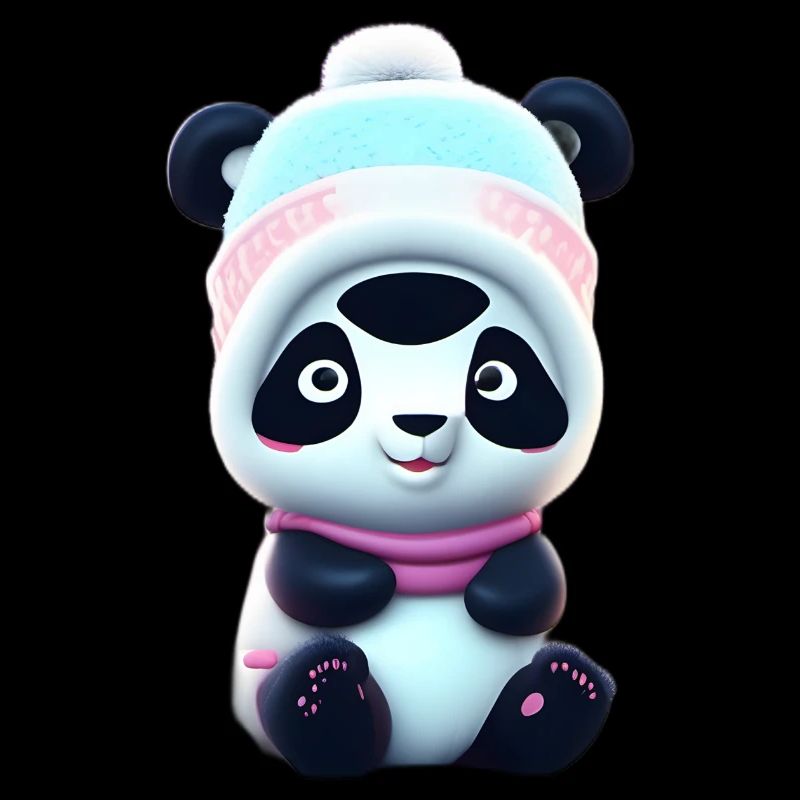 Panda in the snow