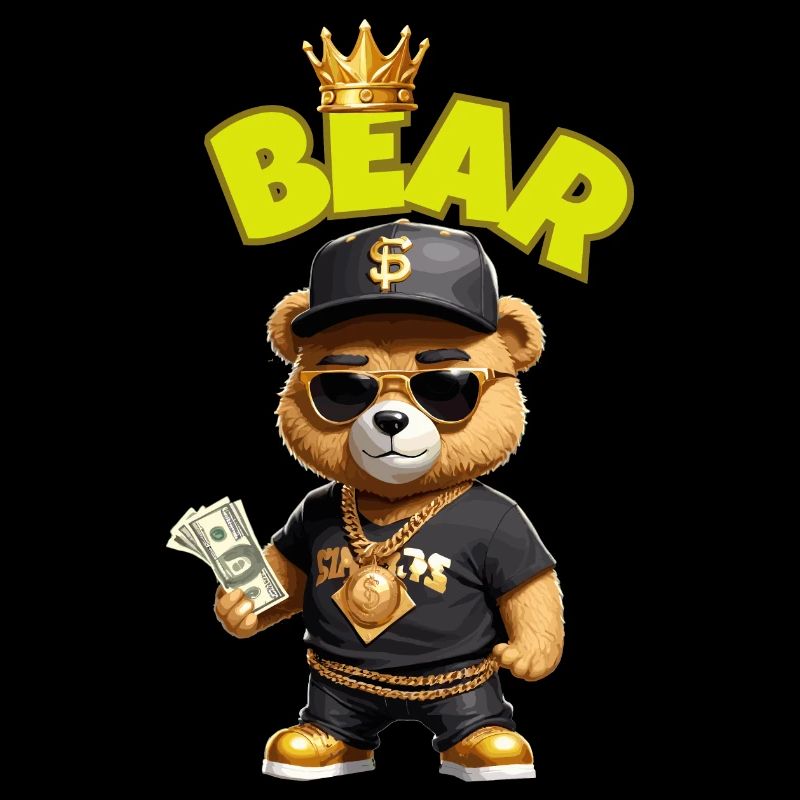 Teddy bear with money