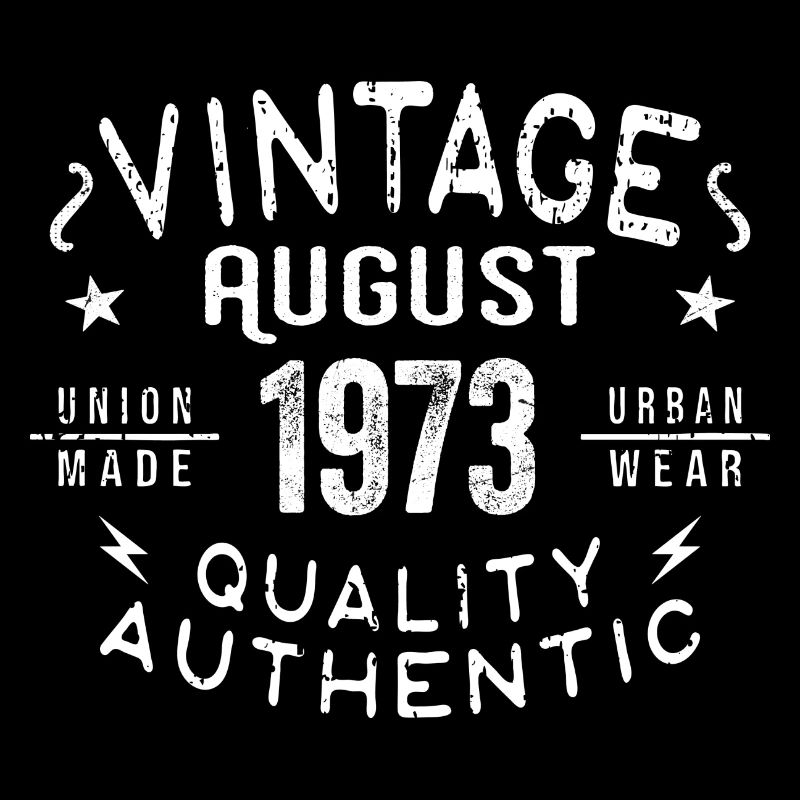 Août 1973 Cadeau d’anniversaire Août 1973 Rétro