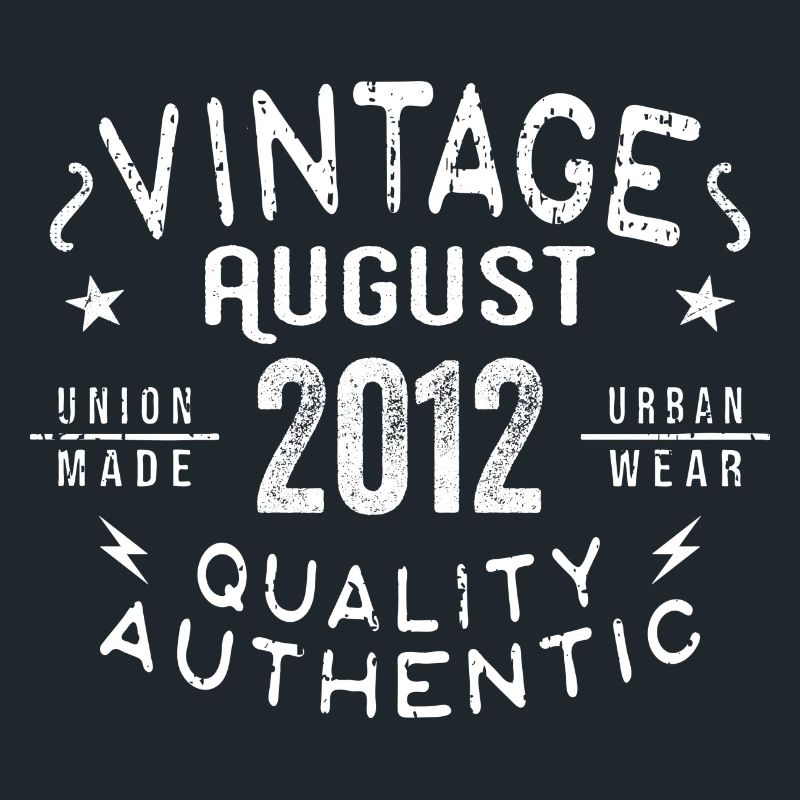 August 2012 Birthday Gift August 2012 Retro