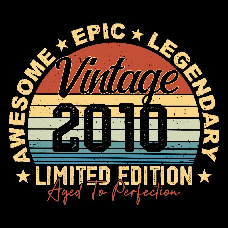 Rétro 2010 Vintage Anniversaire 2010 Cadeau 2010