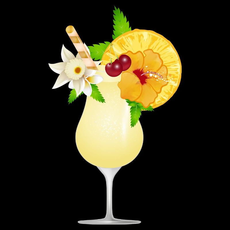 Sommerlicher Cocktail mit Früchten dekoriert