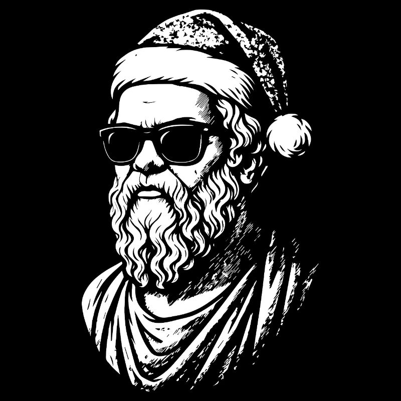 Weihnachtsmann Sonnenbrillen Pop Art
