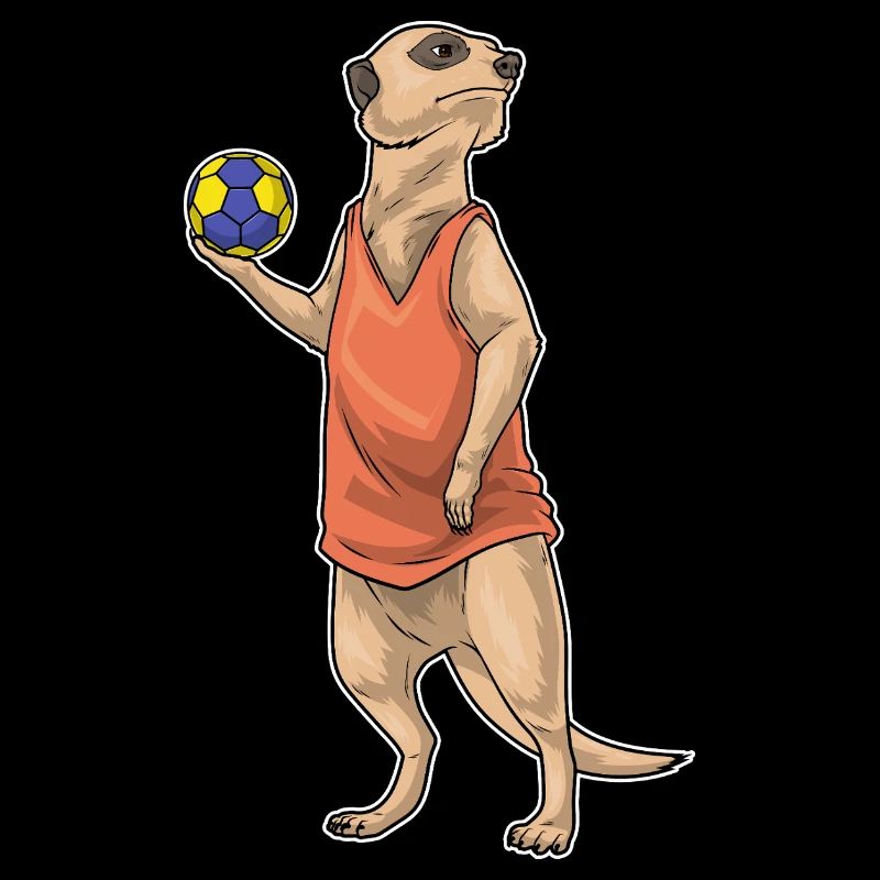 Erdmännchen Handballer Handball Sport