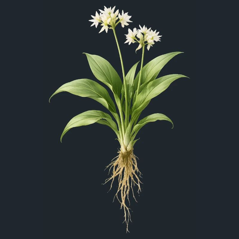 Bärlauch Pflanze Botanisches Design