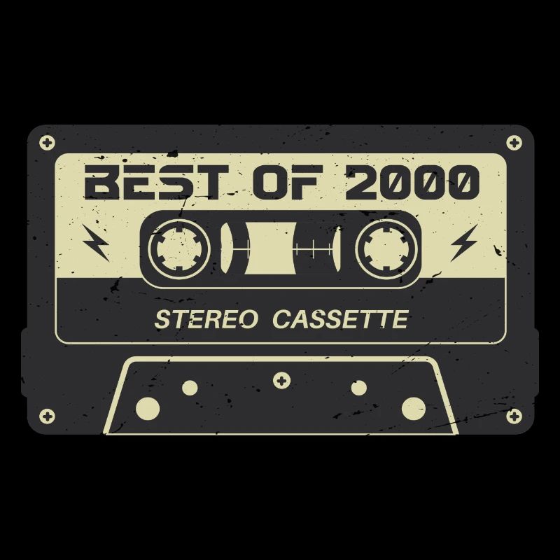 Retro cassette 2000 vintage 2000 birthday 2000