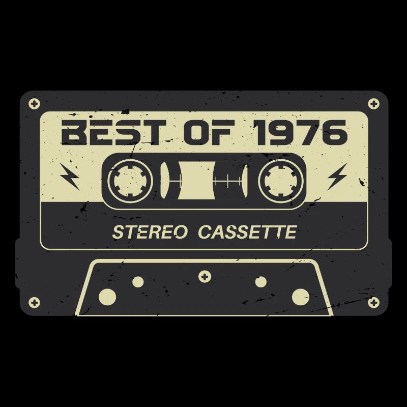Retro Kassette 1976 vintage 1976 Geburtstag 1976