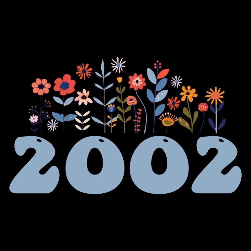 2002 Motif floral 2002 Floral thème Fleurs 2002