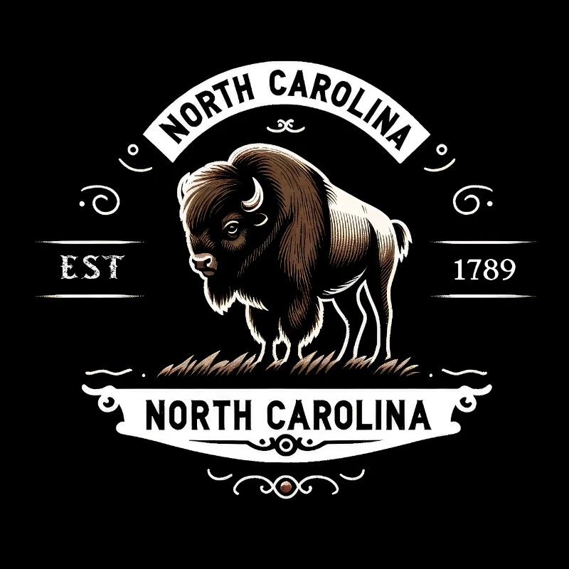 Emblème du bison de la Caroline du Nord