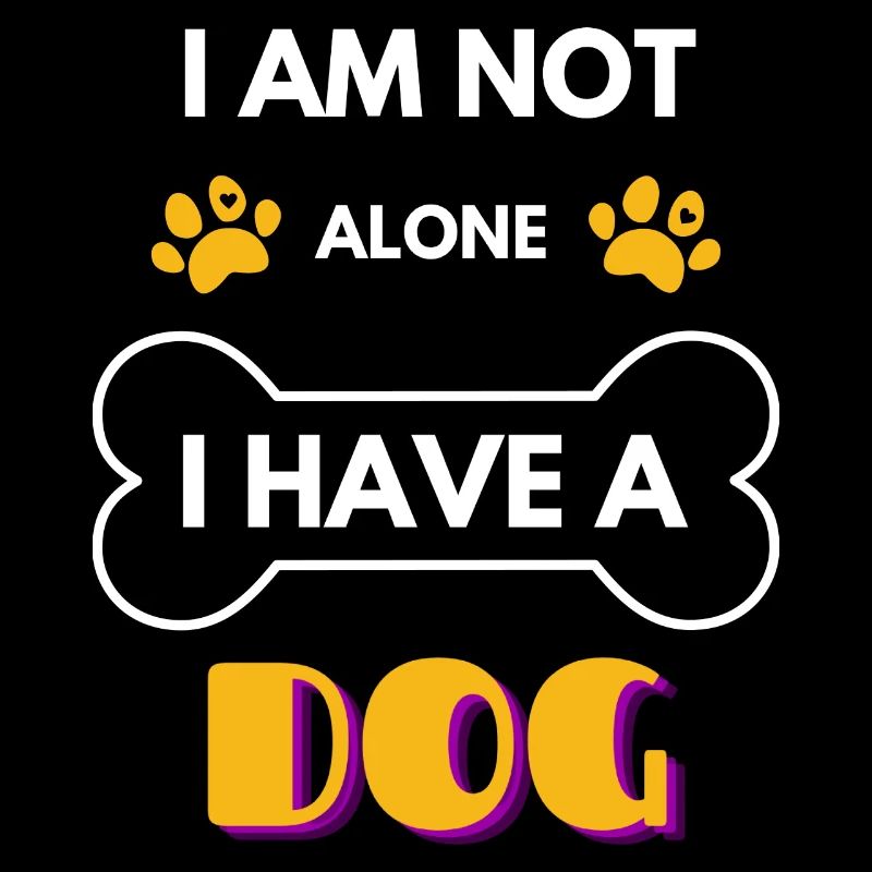 Ich bin nicht allein. Ich habe einen Hund