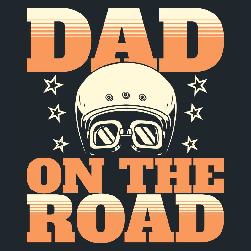 Humorous phrase daddy biker dad biker