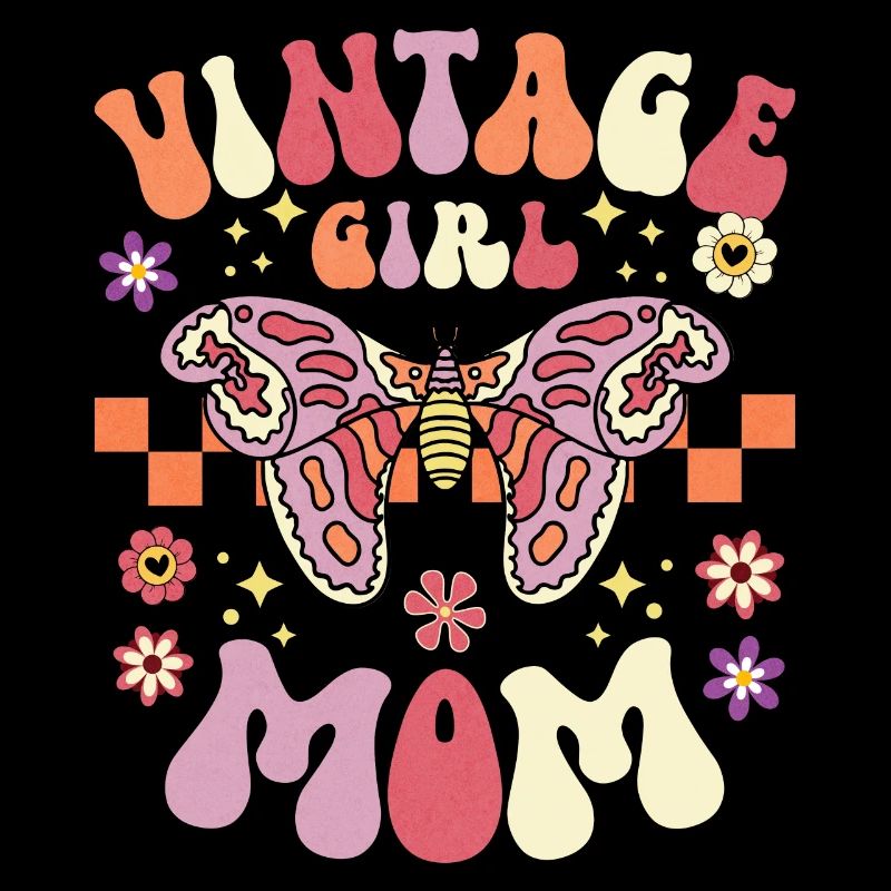 Fille Vintage Maman Rétro