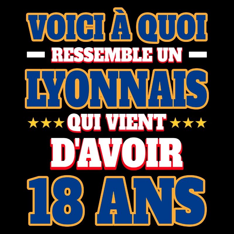 Supporter De Lyon Anniversaire 18 Ans