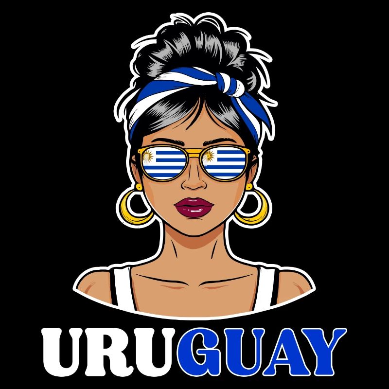 Drapeau Uruguay Femme Uruguayenne