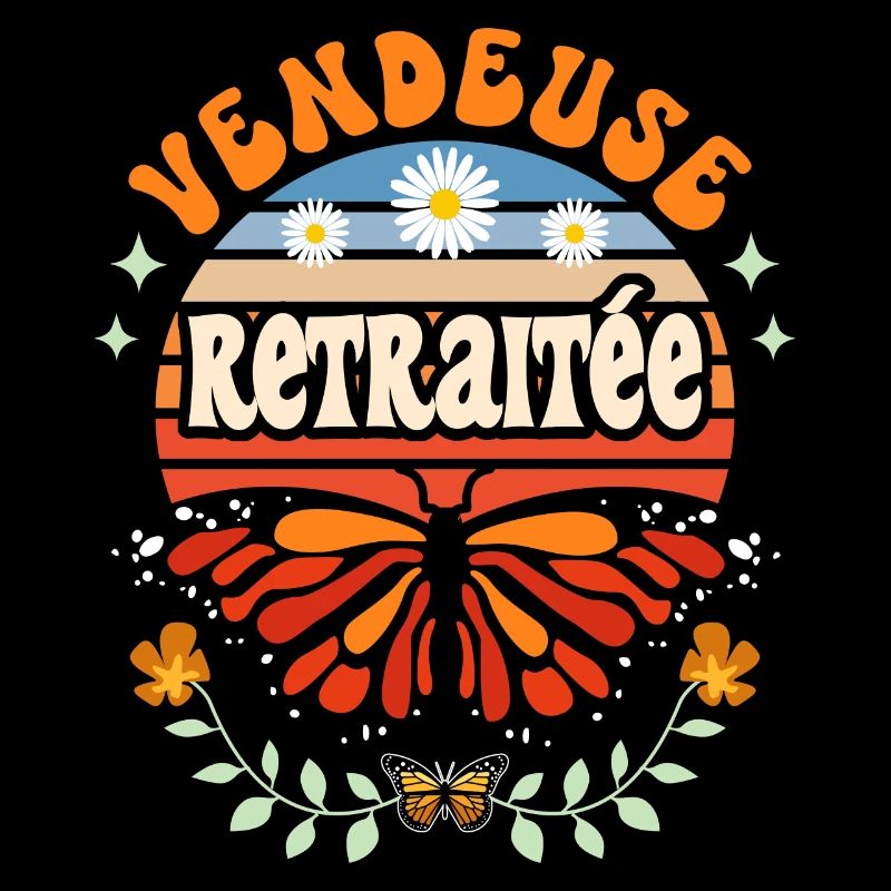 Retro Cadeau Retraite Vendeuse