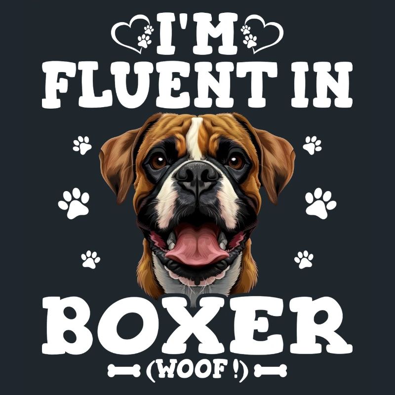 Parler Le Boxer Humor Chien Boxer