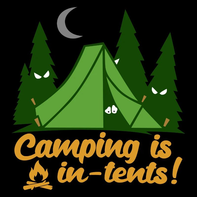 Camping ist in Zelten lustig