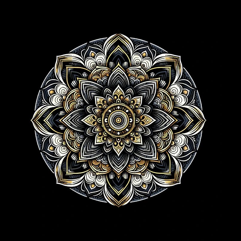 Mandala Harmonie Moderne Géométrie Art