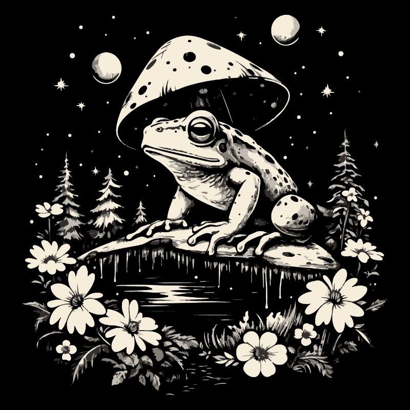 frosch cottagecore moon