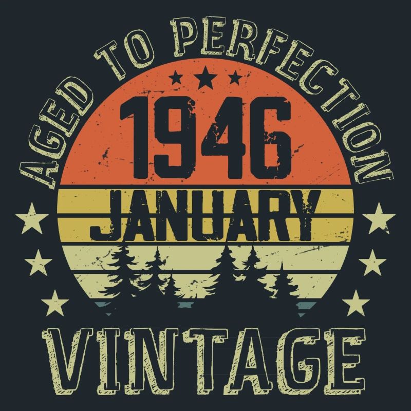 Geboren im Januar, Geburtstagsgeschenk Januar 1946