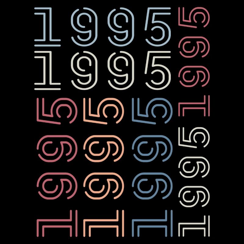 Born in 1995 Birthday Gift 1995 Retro 1995