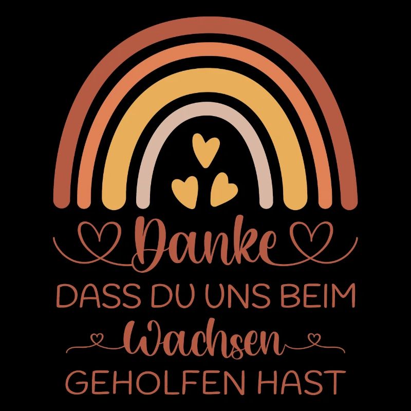 Boho Regenbogen Danke Abschied Kita Kindergarten